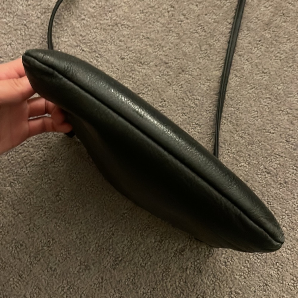 Margot Soft Black Leather Crossbody Purse - Picture 5 of 5